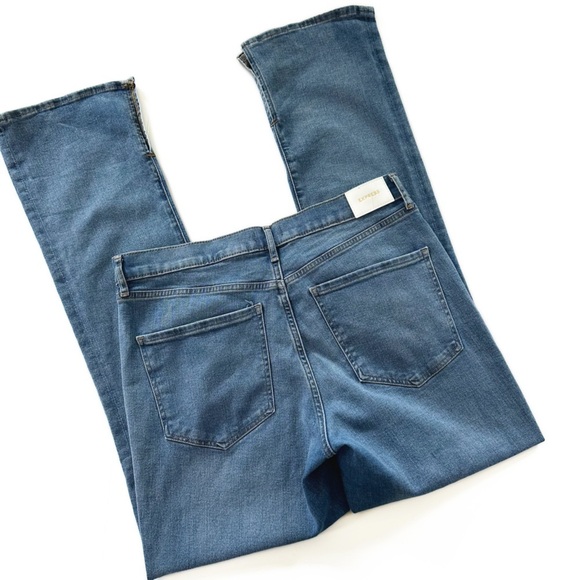 Express Womens 12 R Skyscraper Mid Rise Split Hem Bootcut Stretch Jeans - Picture 7 of 8